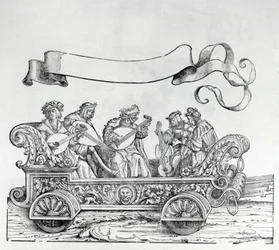 Szene aus Maximilians Triumphzug, ca. 1516-18